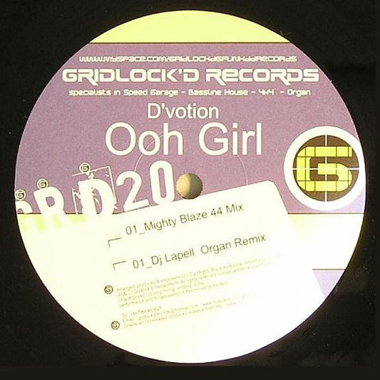 D'Votion : Ooh Girl (12")