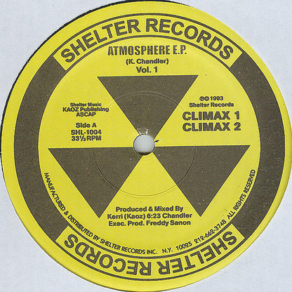 Kerri Chandler : Atmosphere E.P. Vol. 1 (12", EP, RP)