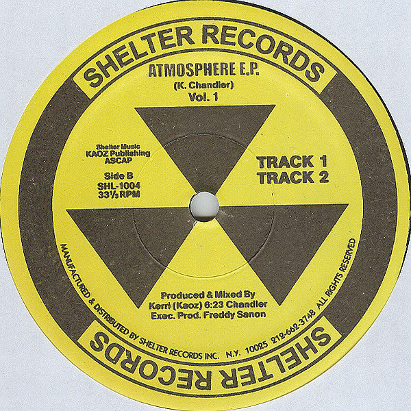 Kerri Chandler : Atmosphere E.P. Vol. 1 (12", EP, RP)