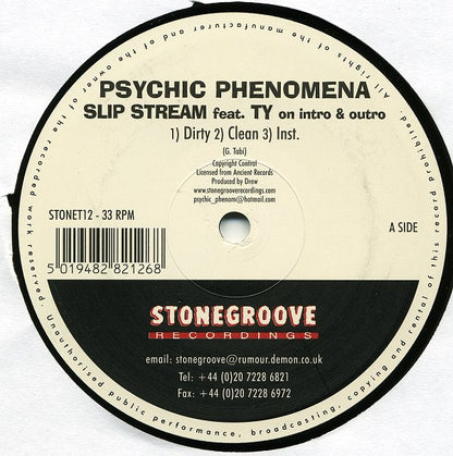 Psychic Phenomena (2) : Slip Stream (12", Single)