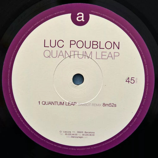 Luc Poublon : Quantum Leap (12")