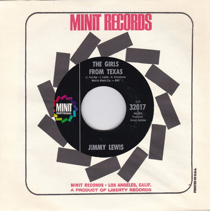 Jimmy Lewis : The Girls From Texas / Let Me Know (7", Single)