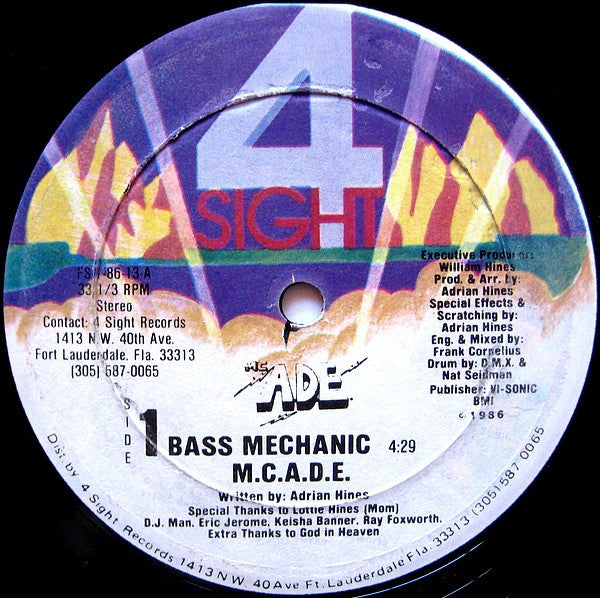 M.C.A.D.E.* : Bass Mechanic (12", RP)
