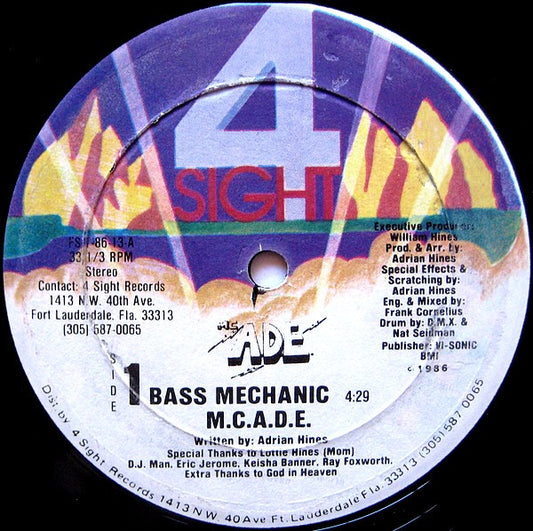 M.C.A.D.E.* : Bass Mechanic (12", RP)