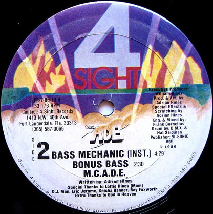 M.C.A.D.E.* : Bass Mechanic (12", RP)