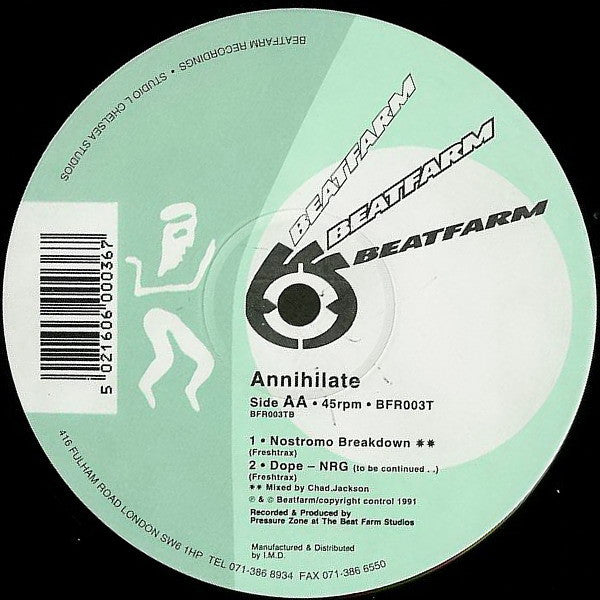 The Annihilator : Annihilate (12")