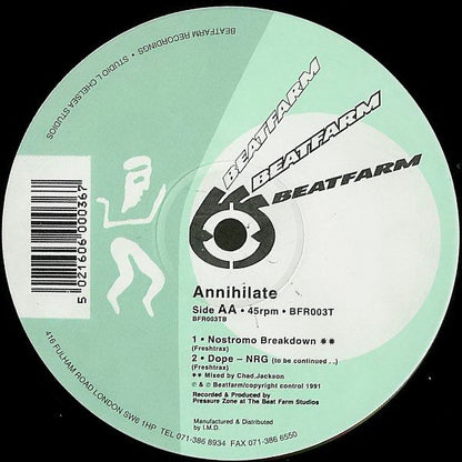 The Annihilator : Annihilate (12")