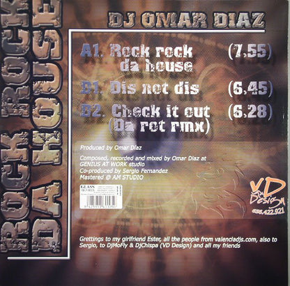 DJ Omar Diaz : Rock Rock Da House (12")