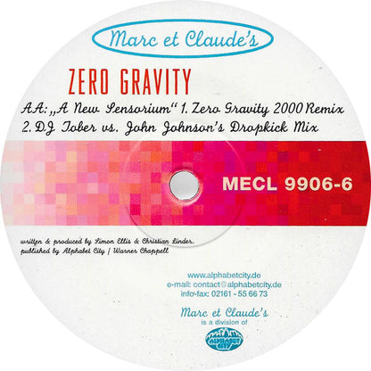 Zero Gravity : A New Sensorium (Remixes) (12")