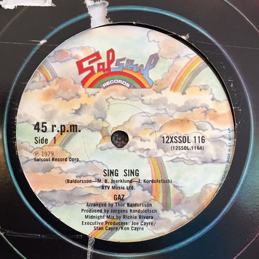 Gaz : Sing Sing (12", Single)
