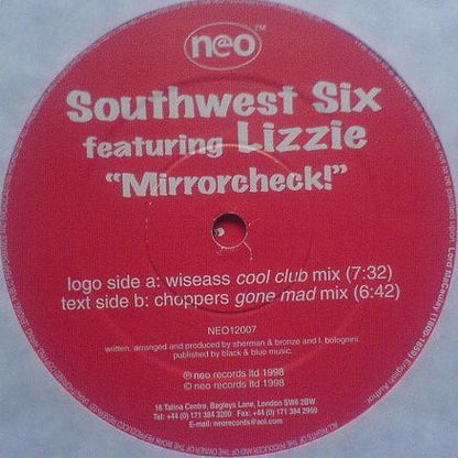 Southwest Six Feat.  Lizzie : Mirrorcheck! (2x12", Promo)