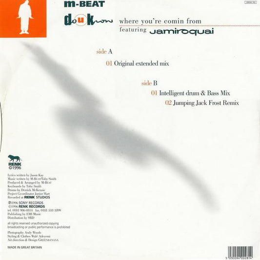 M-Beat Featuring Jamiroquai : Do U Know Where You're Comin From (12")