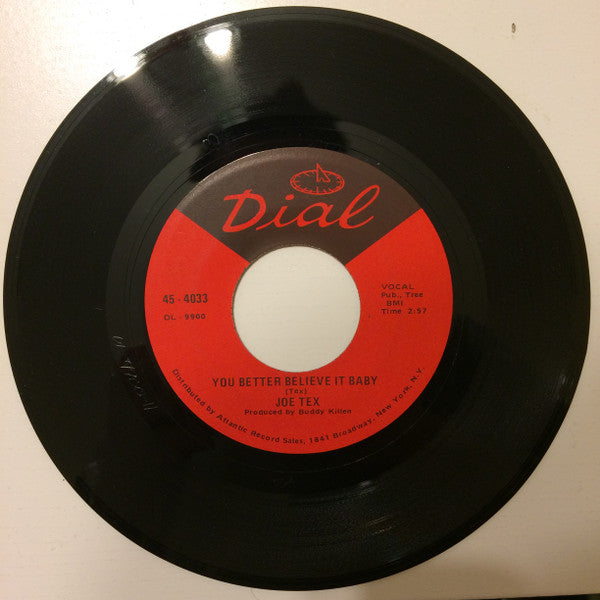 Joe Tex : You Better Believe It Baby (7", Single)