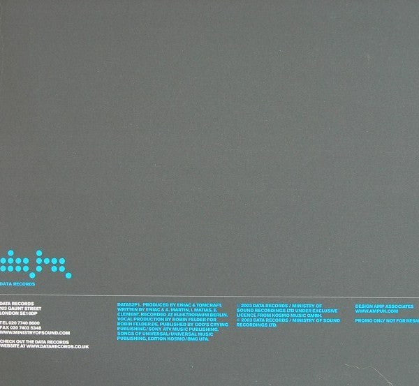 Tomcraft : Loneliness (12", Promo)