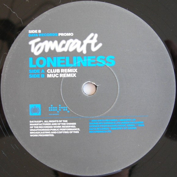 Tomcraft : Loneliness (12", Promo)