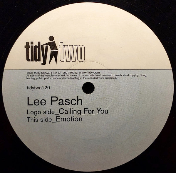 Lee Pasch : Calling For You / Emotion (12")