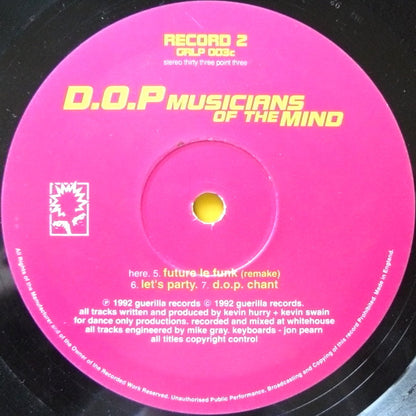 D.O.P. : Musicians Of The Mind (2xLP, Album)