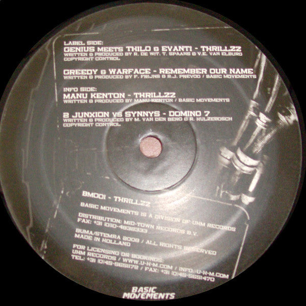 Various : Thrillzz (12")