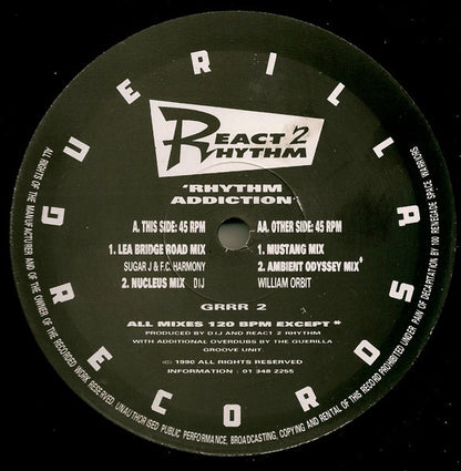 React 2 Rhythm : Rhythm Addiction (12")