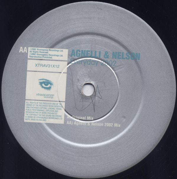 Agnelli & Nelson : Everyday 2002 (2nd 12" Mixes) (12")