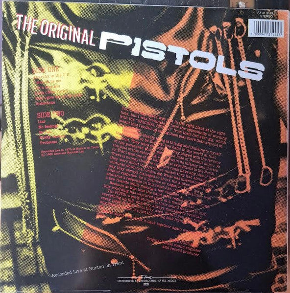 The Original Pistols* : The Original Pistols Live (LP, Album, RE)