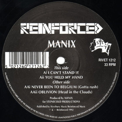 Manix : Bad Attitude 12" (12")