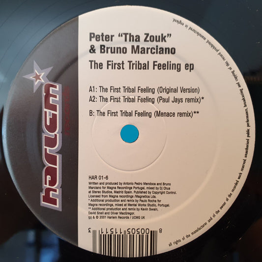 Peter Tha Zouk & Bruno Marciano : The First Tribal Feeling EP (12", EP)