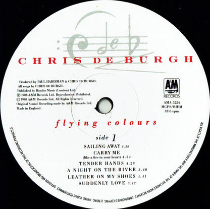 Chris de Burgh : Flying Colours (LP, Album, Non)