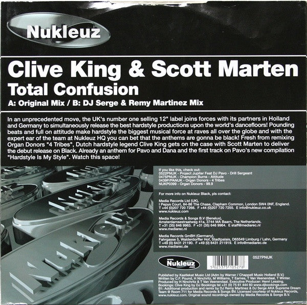 Clive King & Scott Marten : Total Confusion (12")