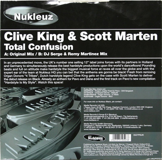 Clive King & Scott Marten : Total Confusion (12")