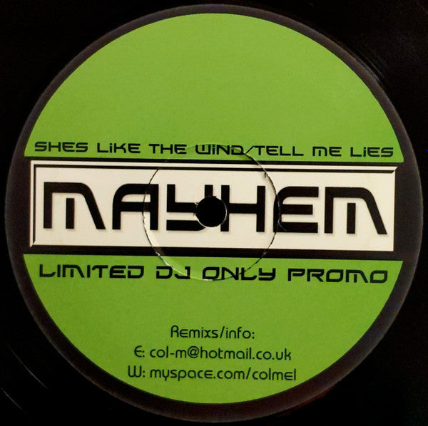 Electro-Tech / Pdh : Shes Like The Wind / Tell Me Lies (12", Ltd, Promo)
