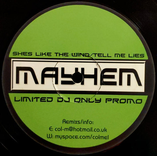 Electro-Tech / Pdh : Shes Like The Wind / Tell Me Lies (12", Ltd, Promo)