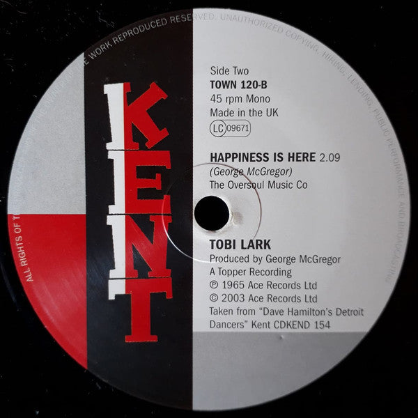 Dottie And Millie* / Tobi Lark : Talkin' About My Baby / Happiness Is Here (7", Single, Mono)
