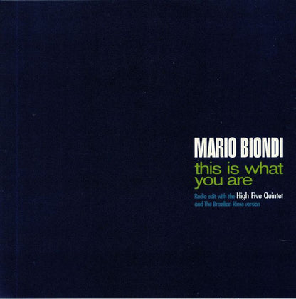 Mario Biondi : This Is What You Are (7", Single)