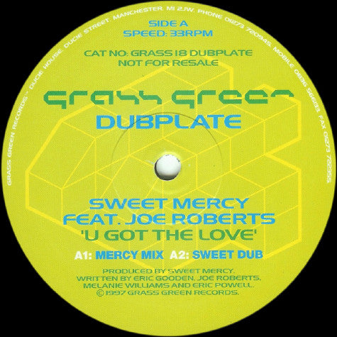 Sweet Mercy Feat. Joe Roberts : U Got The Love (12", Promo)