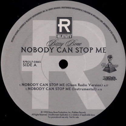 Bizzy Bone : Nobody Can Stop Me / Demons Surround Me (12", Promo)