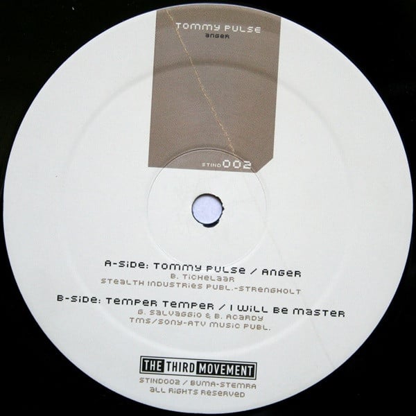 Tommy Pulse : Anger (12")