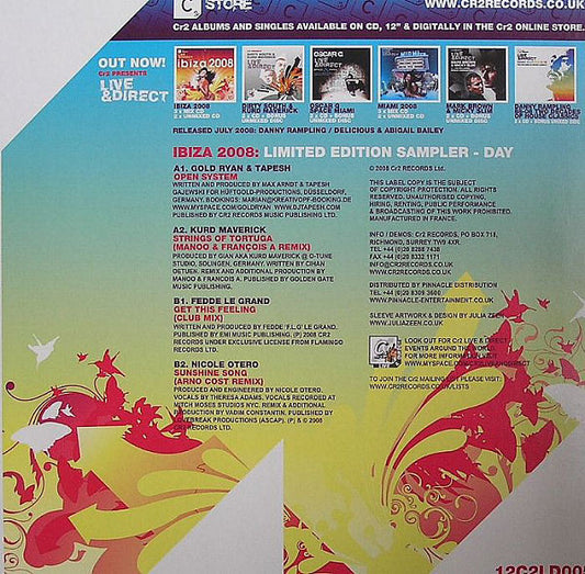 Various : Cr2 Presents Live & Direct - Ibiza 2008: Limited Edition Sampler - Day (12", Ltd, Smplr)