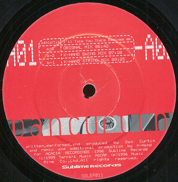 Dan Curtin : I'll Take You There (Remixes EP) (12", EP)