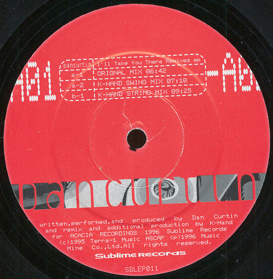 Dan Curtin : I'll Take You There (Remixes EP) (12", EP)