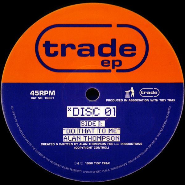 Alan Thompson / Malcolm Duffy : Trade EP Disc 01 (12", EP)