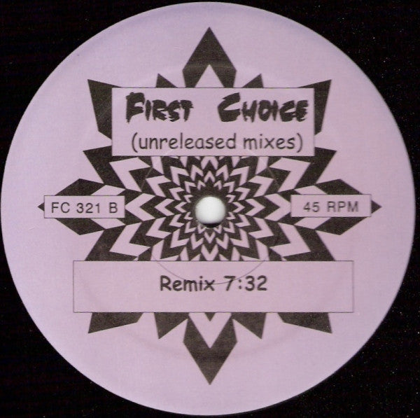 First Choice : The Player (Unreleased Mixes) (12", Unofficial)