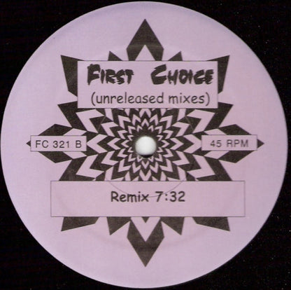 First Choice : The Player (Unreleased Mixes) (12", Unofficial)