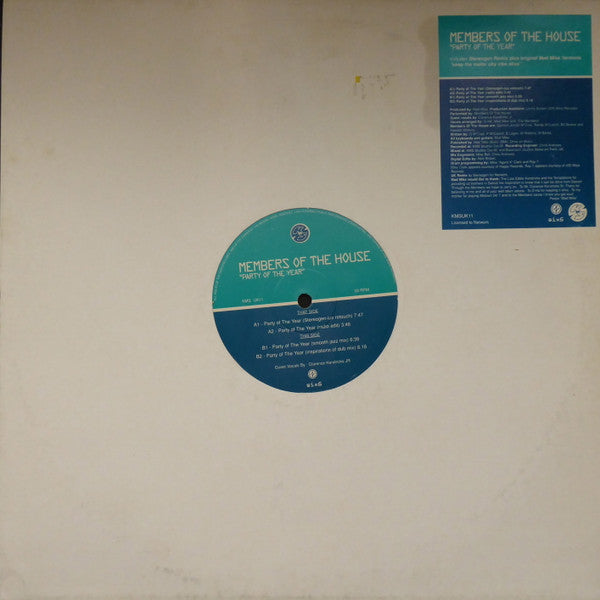 Members Of The House : Party Of The Year (12", Whi)