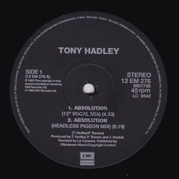 Tony Hadley : Absolution (12")