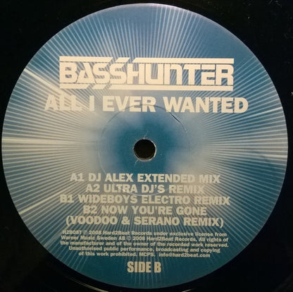 Basshunter : All I Ever Wanted (12")