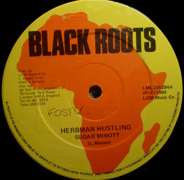 Sugar Minott : Herbman Hustling (12", Single)