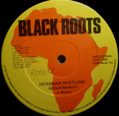 Sugar Minott : Herbman Hustling (12", Single)