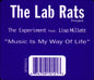 The Lab Rats* Present The Experiment (2) Feat. Lisa Millet* : Music Is My Way Of Life (12")