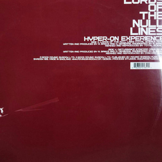 Hyper On Experience : Lords Of The Null Lines / Disturbance (Remixes) (12")